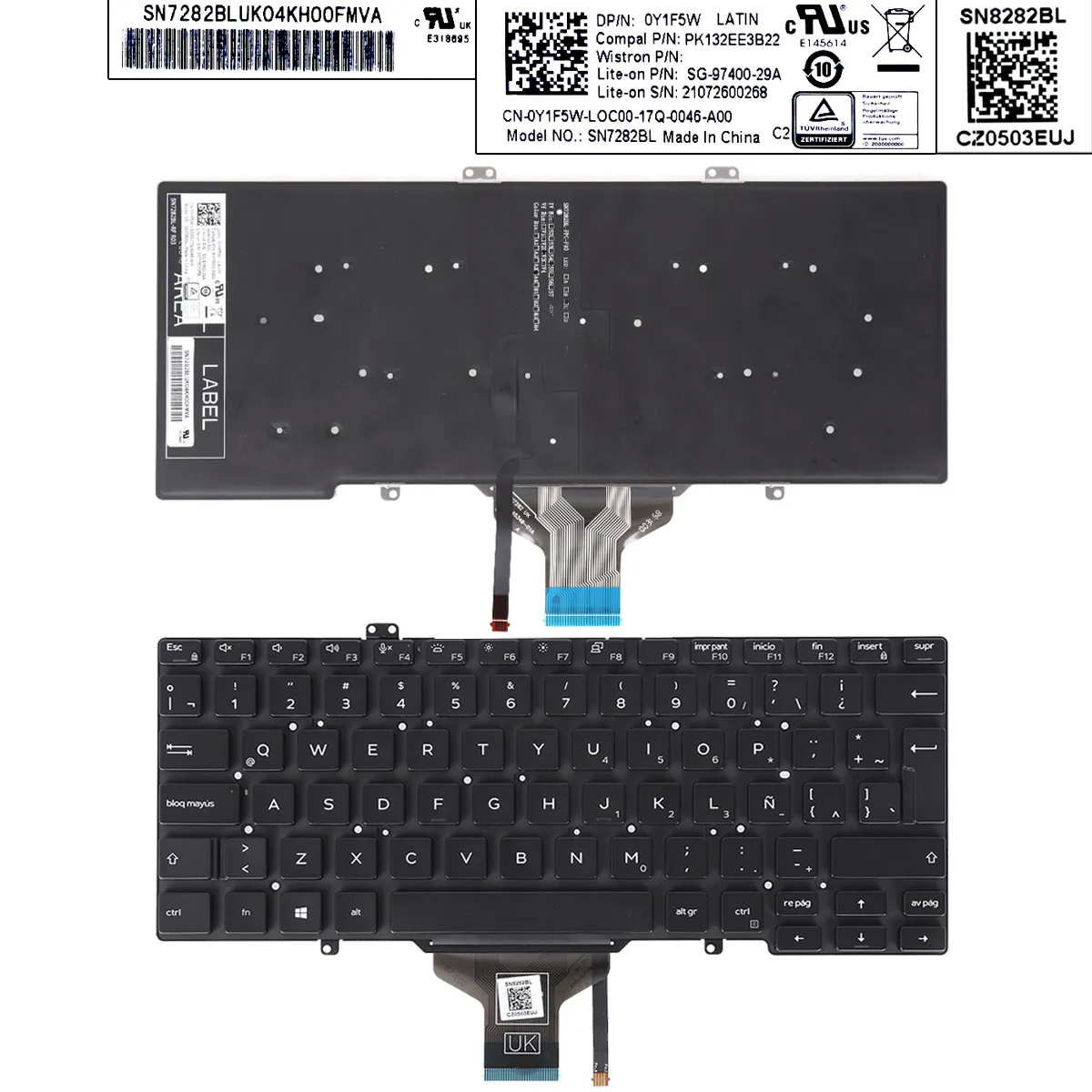 Picture of DELL Latitude 3400 5400 5401 5402 5410 BLACK FRAME BLACK(Backlit,win8)